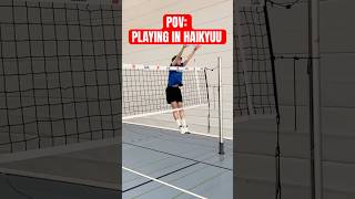 HINATA IN REAL LIFE!! 😱 #haikyuu #hinata #volleyballplayer #volleyball