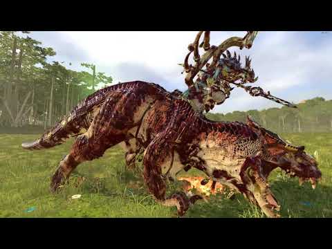 Kroq-Gar on Grymloq VS Archaon The Everchosen - Total War: Warhammer 2