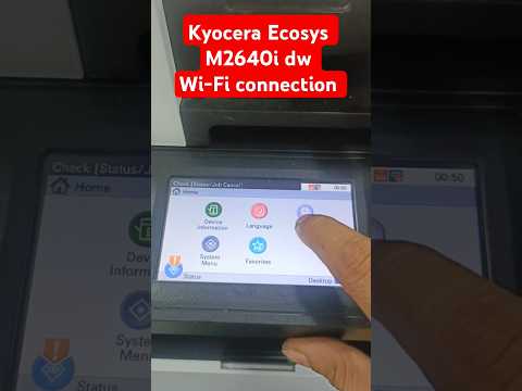 Kyocera Ecosys M2640i dw Wi-Fi connection Error Code C6600 network Reset #kyocera #service