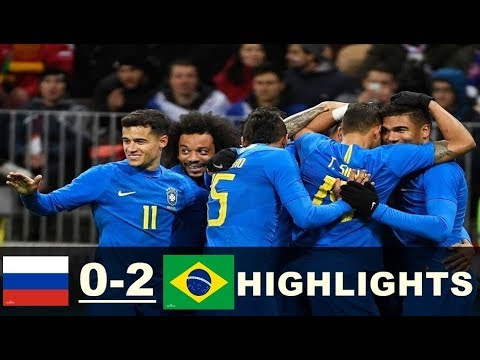 Russia vs Brazil 0-3  Extended Highlights - Friendly 23/03/2018