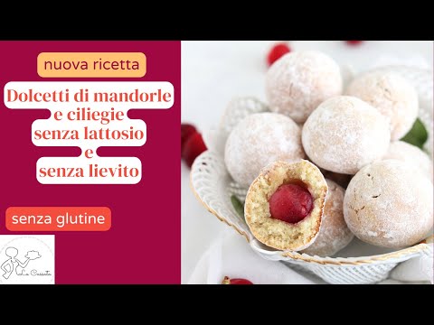 Dolcetti di mandorle e ciliegie senza glutine, senza burro