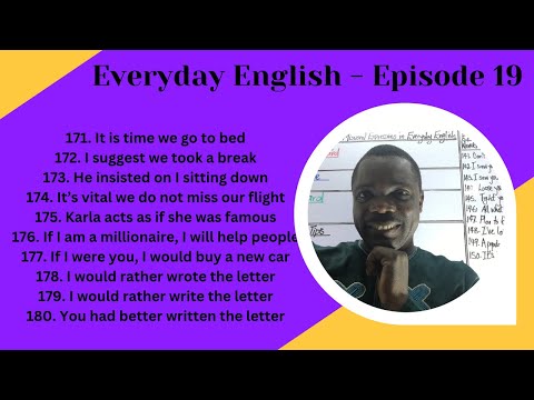 10 Rules of Subjunctives - Everyday English - Episode 19: 171-180