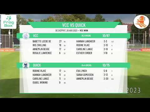 KNCB - Vrouwen Topklasse - Grand Final - VCC v Quick