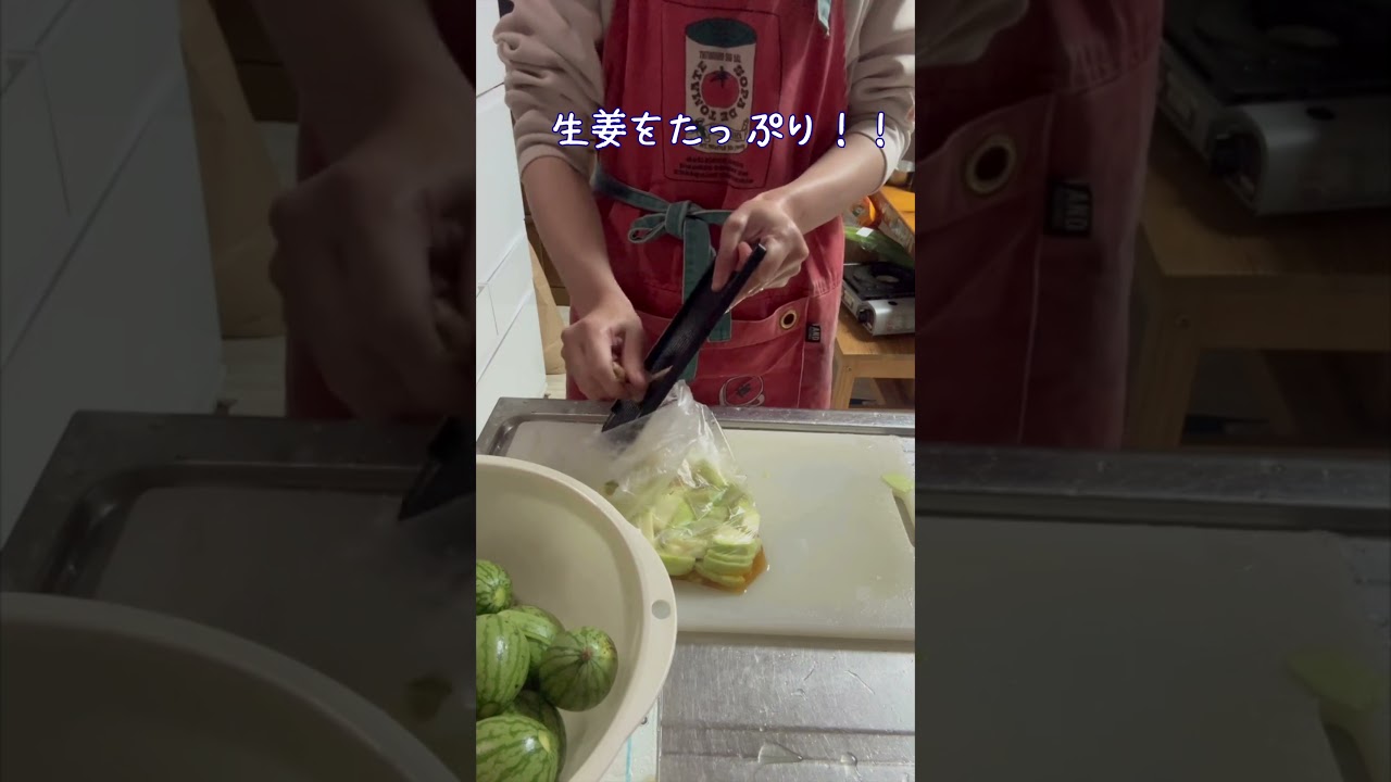 摘果スイカで 簡単漬物を作るよ！