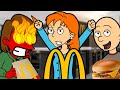 Classic Caillou BEHAVES At McDonalds UNGROUNDED Rosie Misbehaves GROUNDED