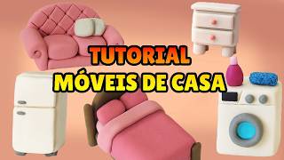 🔴 FAÇA MÓVEIS DE CASA Miniatura - Tutorial Compilado Biscuit, Pasta Americana, Clay, Plastilina DIY