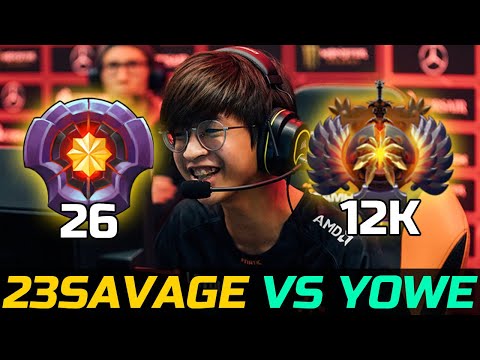 12KMMR VS MASTER TIER MID - 23SAVAGE VS YOWE DOTA 2