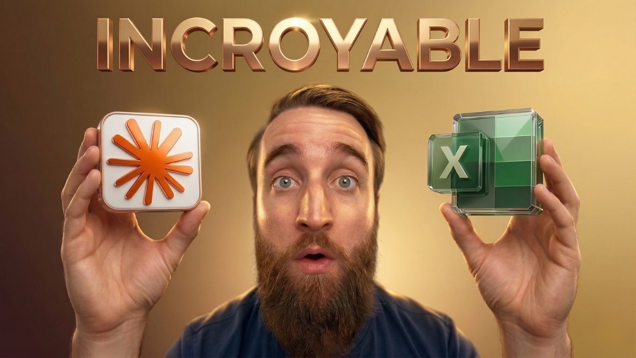 Miniature vidéo : J'ai testé Claude DANS Excel