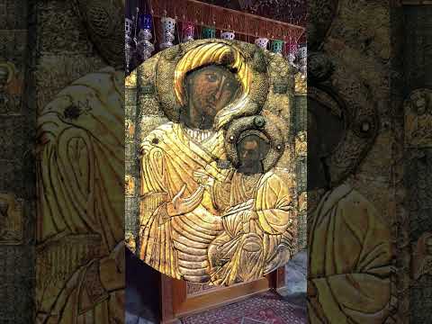 The miracle of the icon of the Portress from Mount Athos that came on water