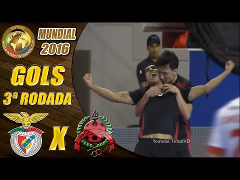 Gols Benfica X Al Rayyan | 3ª Rodada | Mundial de Futsal 2016 (26/06/2016)