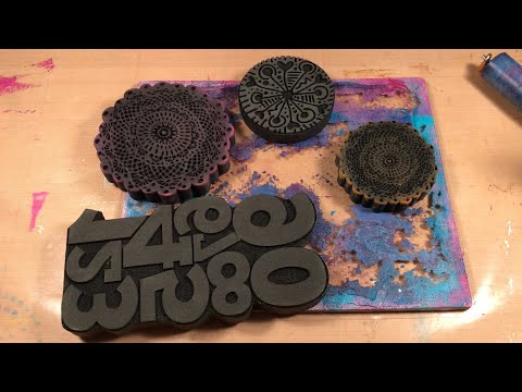 How to Use Foam Stamps on the Gel Press - How to Create Your Own Custom Paper