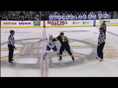 Colton Orr vs Shawn Thornton - Dec 5th 2009 - Maple Leafs vs Bruins (HD)