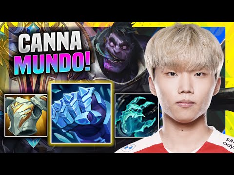 CANNA DOMINATING WITH DR. MUNDO! - T1 Canna Plays Dr. Mundo Top vs Akali! | Season 11