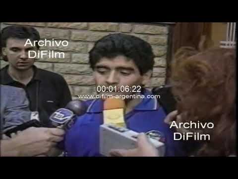 Attorney Marcos Franchi talks about Diego Maradona's court hearing - 1991 FOOTAGE ARCHIVE