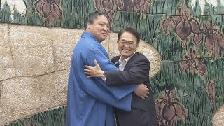 ｢大関を目指して｣先場所優勝の若隆景関 大村知事はスポーツシューズに履き替え出迎え 7月12日から大相撲名古屋場所