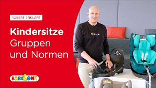 Robert erklärt Kindersitz Gruppen und Normen