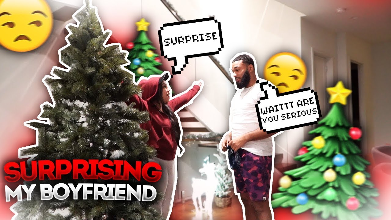 SURPRISING MY BOYFRIEND WITH ANOTHER CHRISTMAS TREE!!! (HE WASN'T EXCITED) VLOGMAS DAY 8