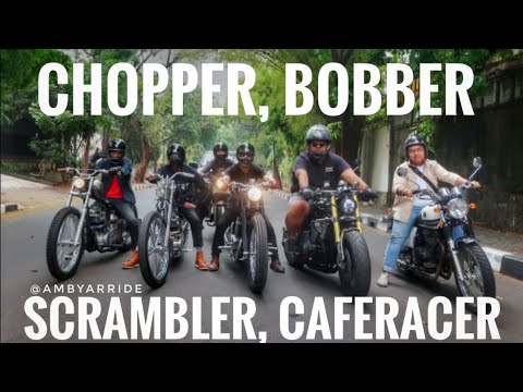 CHOPPER, BOBBER, SCRAMBLER, CAFERACER... Team bangun pagi 😄