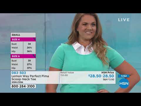 Lemon Way Perfect Pima ScoopNeck Tee