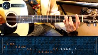 Cómo tocar &quot;Jinetes en el Cielo&quot; en Guitarra Acustica (HD) Tutorial - Christianvib
