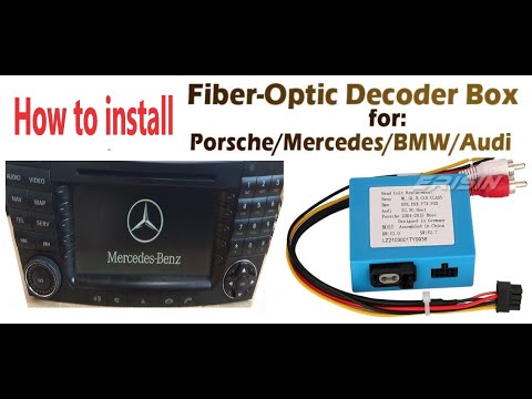 How to install Car Stereo Optical Fiber Decoder Box for Mercedes Benz