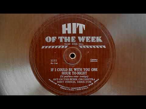 Hit of the Week Orchestra - If I Could Be with You One Hour To-Night