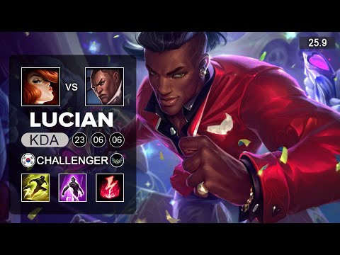 Lucian vs Miss Fortune ADC - KR Challenger - Patch 25.9 Season 15