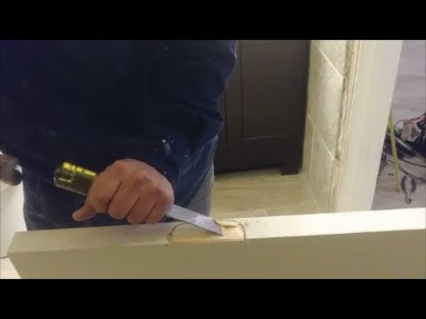 How to cut and install perfect door hinges - Step By...