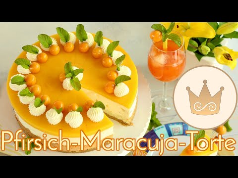 SUMMER PEACH AND MARACUJA CAKE with EGG NOGG! 😋 WITH or WITHOUT BAKING! RECIPE by SUGARPRINCESS