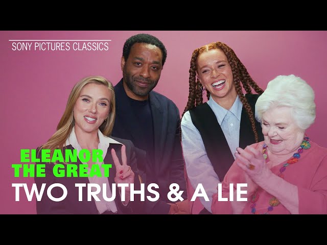 "2 Truths and 1 Lie" with June Squibb, Erin Kellyman, Chiwetel Ejiofor & Director Scarlett Johansson