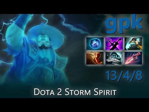 "gpk" 13/4/8 | Dota 2 Storm Spirit highlights