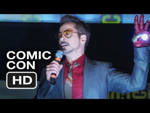 Robert Downey Jr.'s Dancing Comic-Con Intro - Iron Man 3 HD Movie