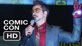 Robert Downey Jr.&#39;s Dancing Comic-Con Intro - Iron Man 3 HD Movie