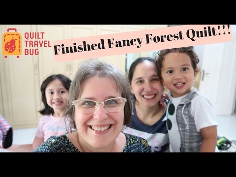 Finishing off Elizabeth Hartman's Fancy Forest Quilt