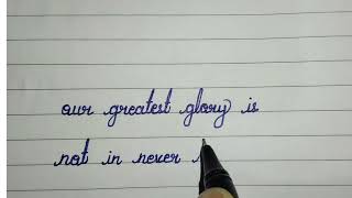 Handwriting practice / improve your english handwriting/cursive writing
