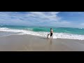 At The Beach With Bee Jr