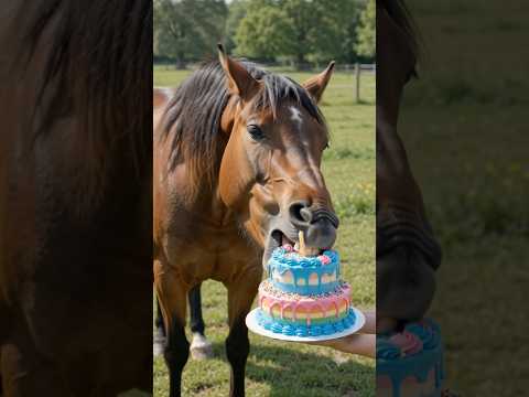 Horse eating 🎂 |#viral #funny #comedy #trending #youtubeshorts #shorts #short #ytshorts #love #yt