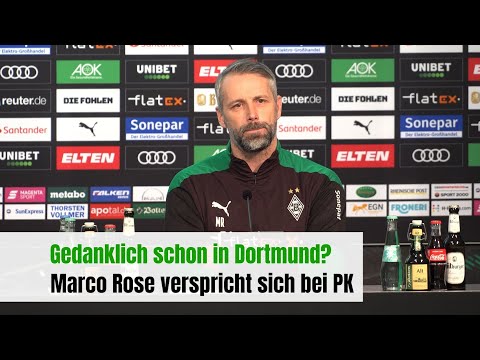 Borussia Mönchengladbach oder Dortmund? Marco Rose verspricht sich bei PK