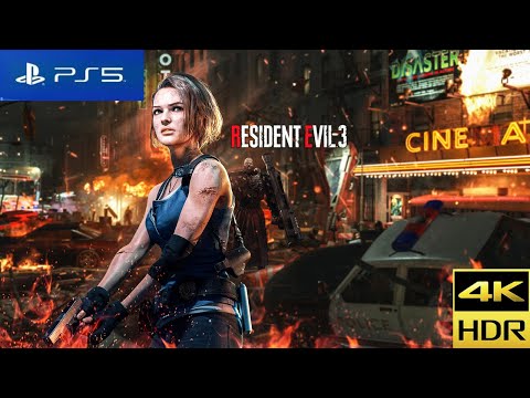 RESIDENT EVIL 3 - REMAKE - PS5 UPGRADE  - GAMEPLAY - 4K RAY TRACING 60FPS HDR