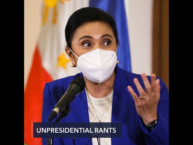 ‘Sobrang pikon’: Robredo says Duterte’s latest rants unpresidential