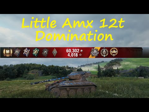 World of Tanks - Little Amx 12t Dominating the Battlefield. Can we get 7 kills?