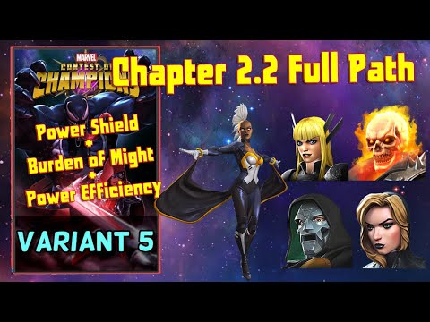 Variant 5 - 2.2 Power Shield + Burden of Might + Power Efficiency Full Path w/ Storm Boss take-downs