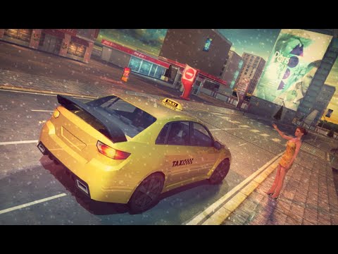 American Taxi City Driver Video