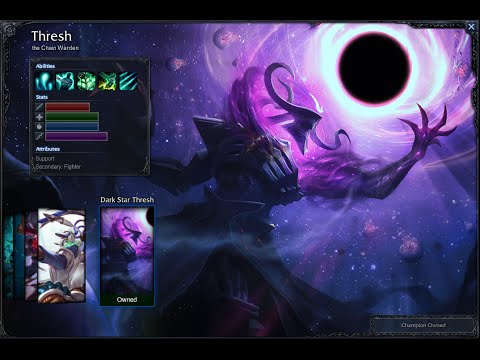 Dark Star Thresh Skin Spotlight Gameplay 1080p HD