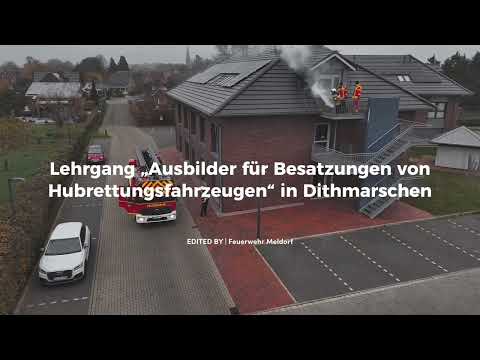 Lehrgang „Ausbilder für Besatzungen von Hubrettungsfahrzeugen“ in Dithmarschen