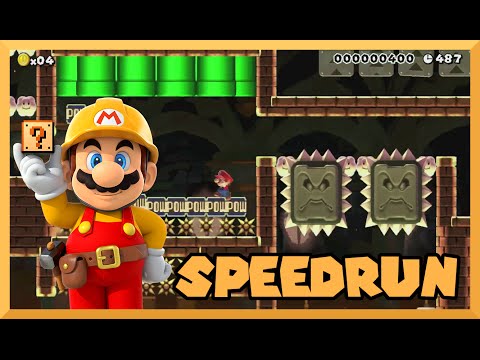 Super Mario Maker - (Speedrun) Throb Castle 7 - Expert Level