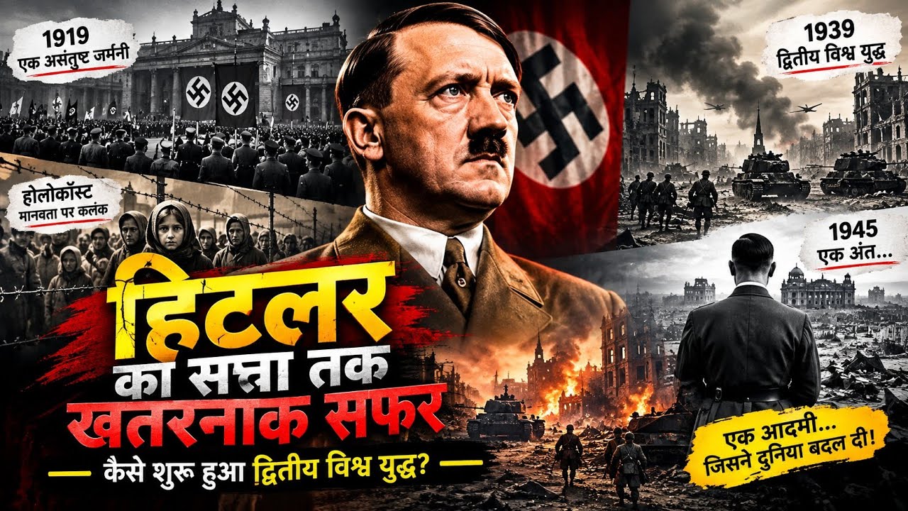 हिटलर का सत्ता तक खतरनाक सफर | कैसे शुरू हुआ द्वितीय विश्व युद्ध? | Hitler History in Hindi