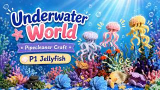 DIY Pipe Cleaner Jellyfish 🪼 | Underwater World Craft Tutorial (Part 1)