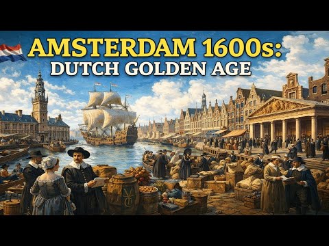 Amsterdam 1600s: Dutch Golden Age & History (AI Reconstruction) | Binary BC