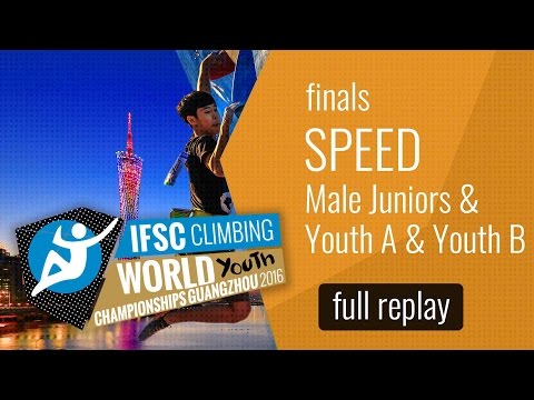 IFSC World Youth Championships Guangzhou 2016 - Speed - Male Finals